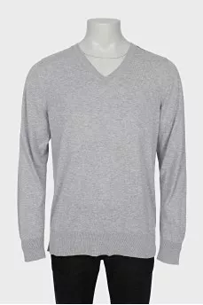 Men's grey pullover
