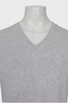 Men's grey pullover