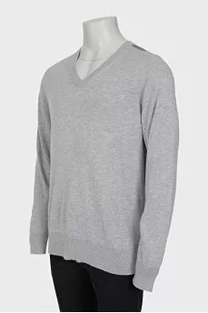 Men's grey pullover