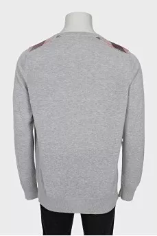 Men's grey pullover