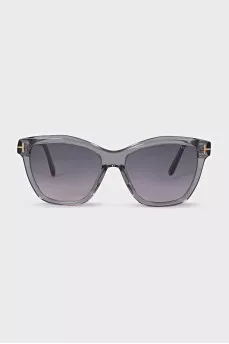 Gradient sunglasses in gray frame