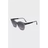 Gradient sunglasses in gray frame