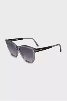 Gradient sunglasses in gray frame