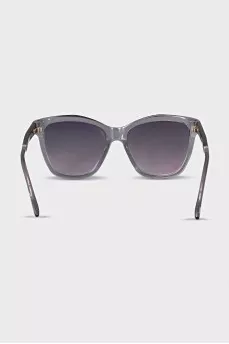 Gradient sunglasses in gray frame