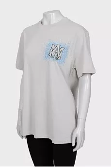 Straight T-shirt with tag