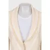 Cardigan with a relief pattern