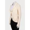 Cardigan with a relief pattern