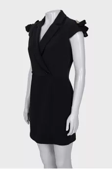 Fitted dress with bows