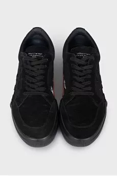 Black suede sneakers