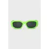 Sunglasses with neon frames