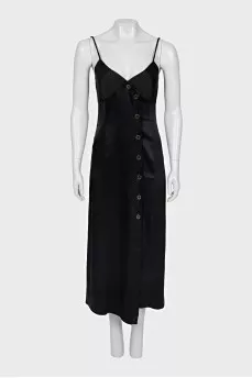 Black dress with buttons