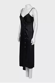 Black dress with buttons