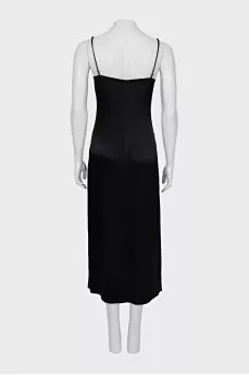 Black dress with buttons