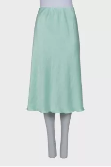 Straight green skirt