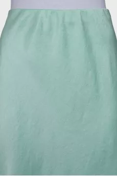 Straight green skirt