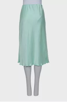 Straight green skirt