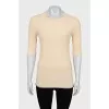 Ribbed long sleeve 3/4 sleeve