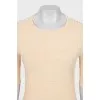 Ribbed long sleeve 3/4 sleeve