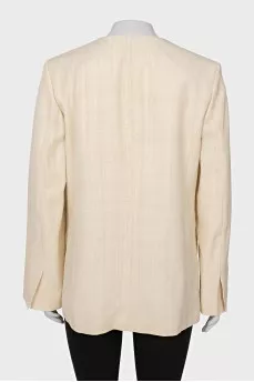 White jacket without fastening