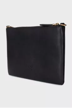 Leather clutch on chain