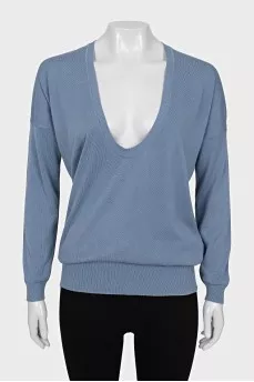 Deep V Neck Jumper