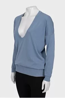 Deep V Neck Jumper