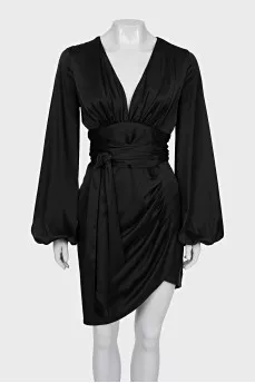 V-neck zip dress