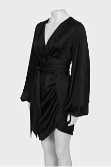 V-neck zip dress