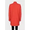 Wool and cashmere coat with button