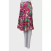 Silk skirt in a bright print