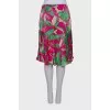 Silk skirt in a bright print