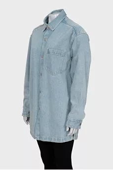 Loose denim jacket with buttons