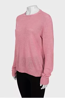 Thin jumper with a round neck