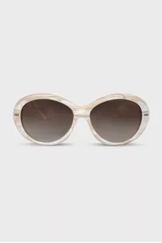Sunglasses with mother-of-pearl frame