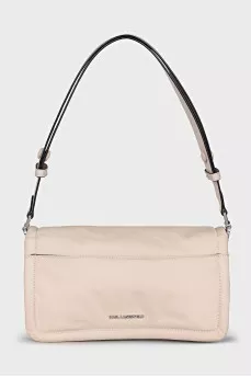 Textile bag with a silver logo