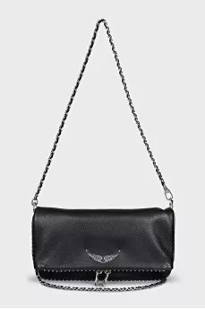 Black bag with silver decor