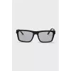 Black framed prescription glasses