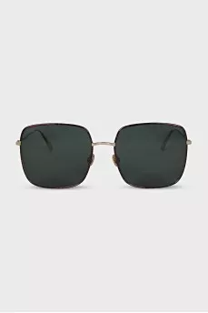 Green square frame sunglasses