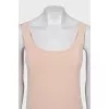 Pink straight-cut T-shirt