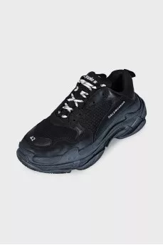 Men's black Triple S sneakers