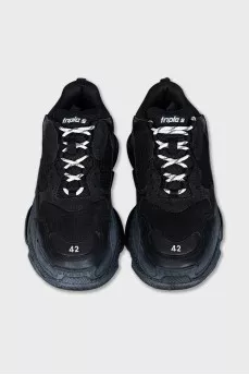 Men's black Triple S sneakers