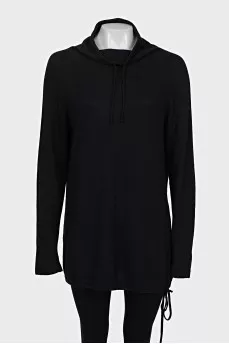 Black turtleneck sweater