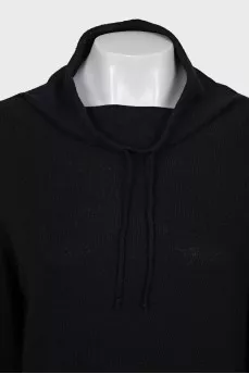 Black turtleneck sweater