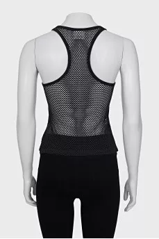 Perforated T-shirt with tag
