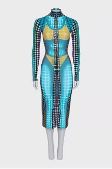 Bodycon printed dress