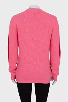 Wool jumper with brand logo
