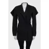 Black jacket with mesh
