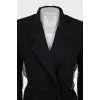 Black jacket with mesh
