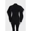 Black jacket with mesh