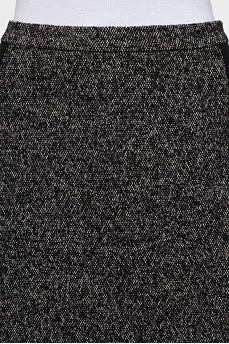 Straight skirt with a small print